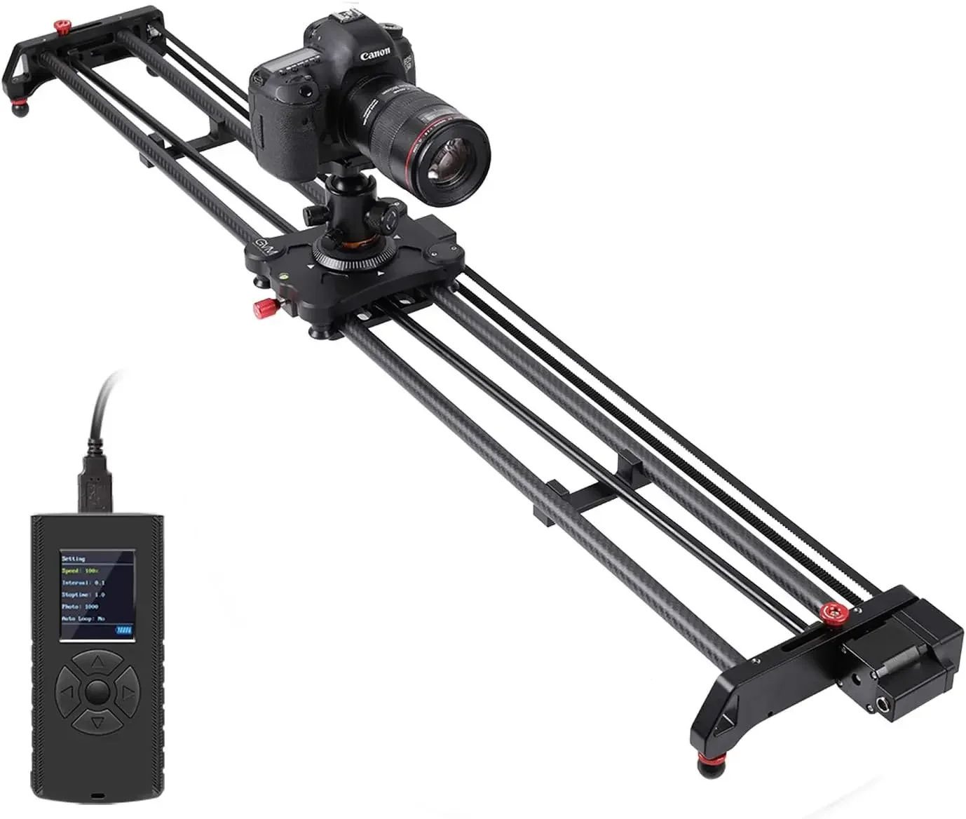 Camera Slider Rail - GVM GR 80QD Professionale In Fibra