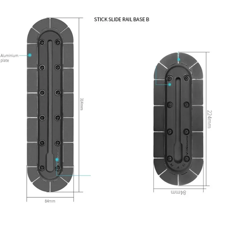Camera Slider Rail - Supporto per staffa per binario con
