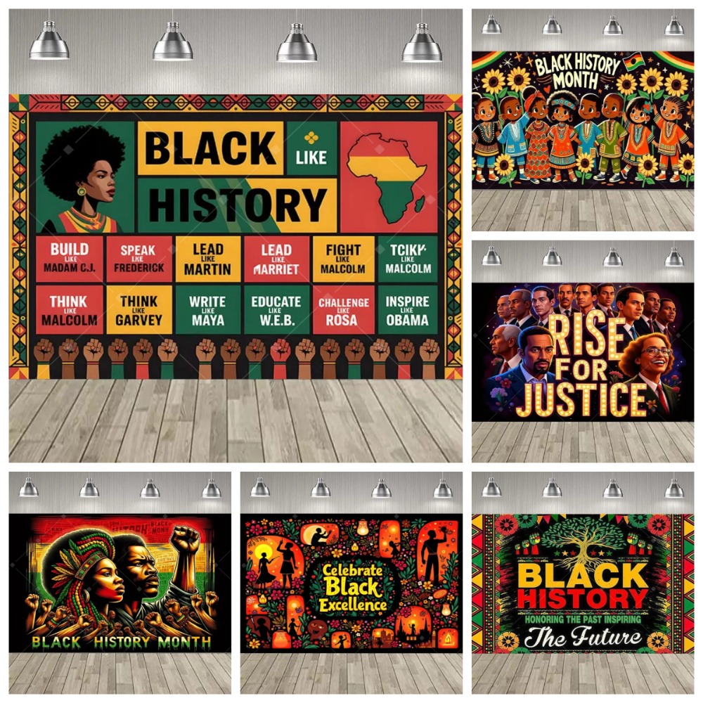 Photography History - Striscione Decorativo a Tema Storia Afroamericana