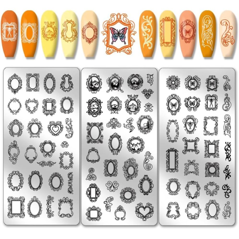 Photography Types - Set di 3 Piastre per Stamping