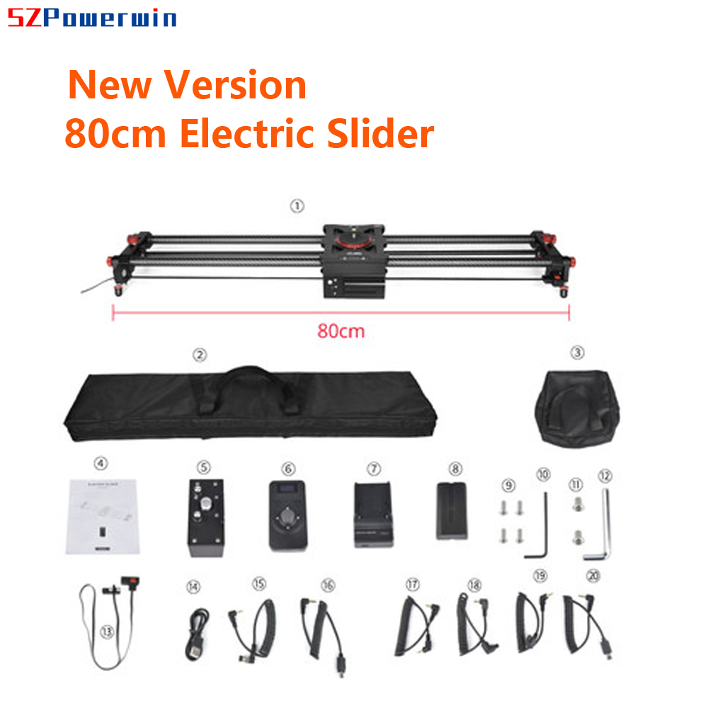 Camera Slider Rail - SZPowerwin 80CM Cursore per fotocamera elettrica