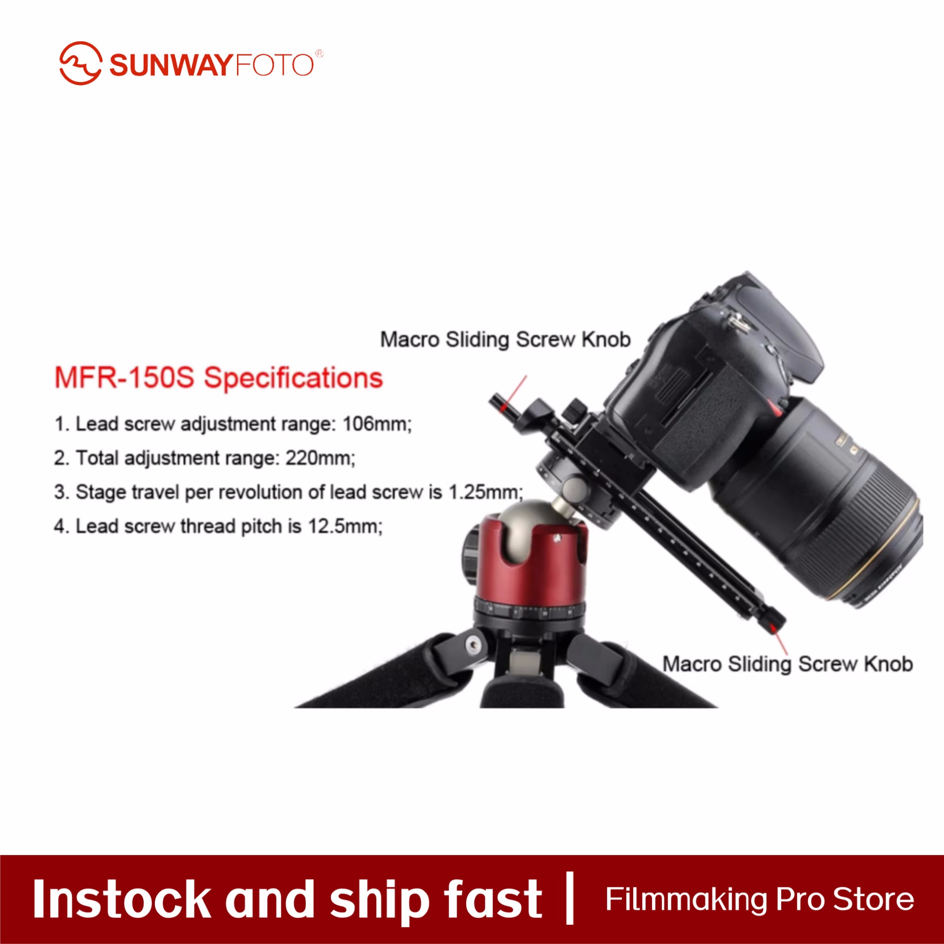 Accessori per Fotocamera SUNWA - Camera Slider Rail recensione e prezzo